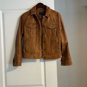 Lucky Brand Tan Genuine Leather Jacket